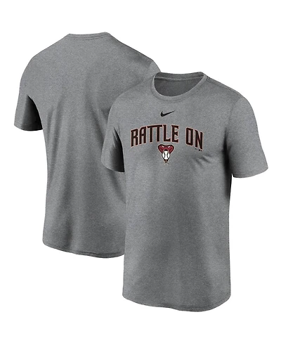 Nike Men's Gray Arizona Diamondbacks Local Font Legend T-Shirt