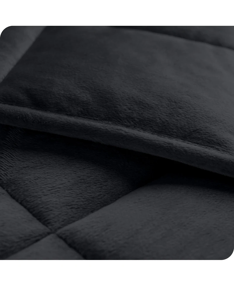 Bare Home Weighted Blanket, 25lbs (80" x 87") - Minky