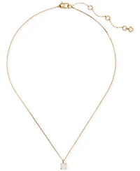 Kate Spade New York Gold-Tone Cubic Zirconia Pendant Necklace, 16" + 3" extender