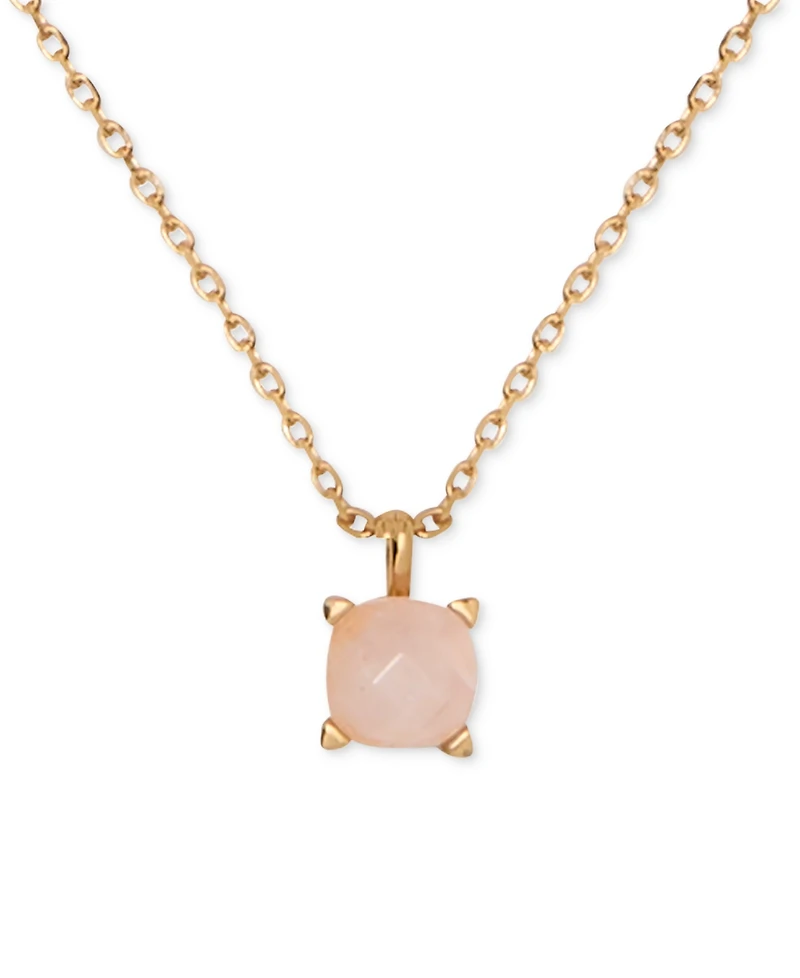 Kate Spade New York Gold-Tone Cubic Zirconia Pendant Necklace, 16" + 3" extender