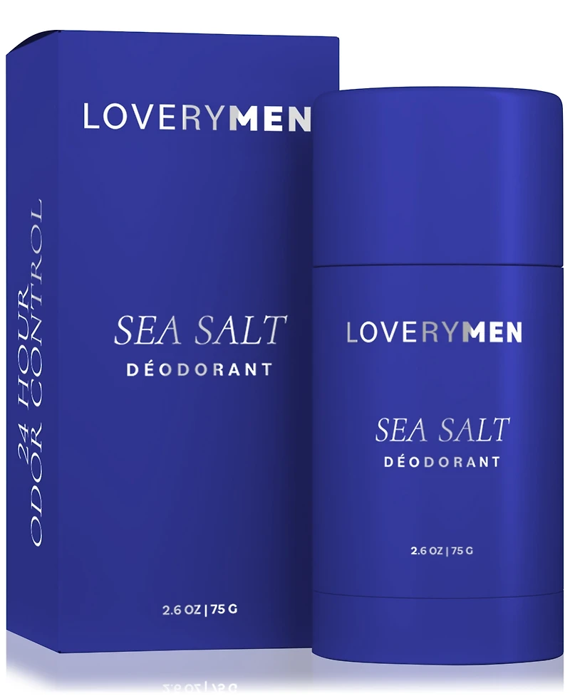 Lovery LoveryMen Sea Salt Deodorant Stick, 2.6 oz.