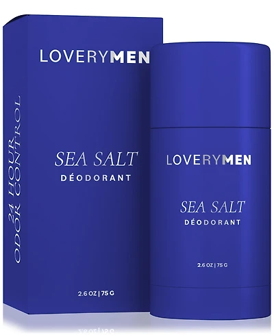 Lovery LoveryMen Sea Salt Deodorant Stick, 2.6 oz.