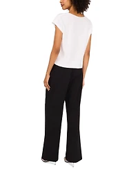 Vince Camuto Women's Shine V-Neck Cap-Sleeve Sweater