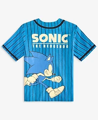 Sonic Little & Big Boys Let's Roll Baseball Jersey Shirt