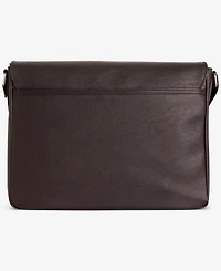 Tommy Hilfiger Men's Pebble Faux-Leather Leo Messenger Bag