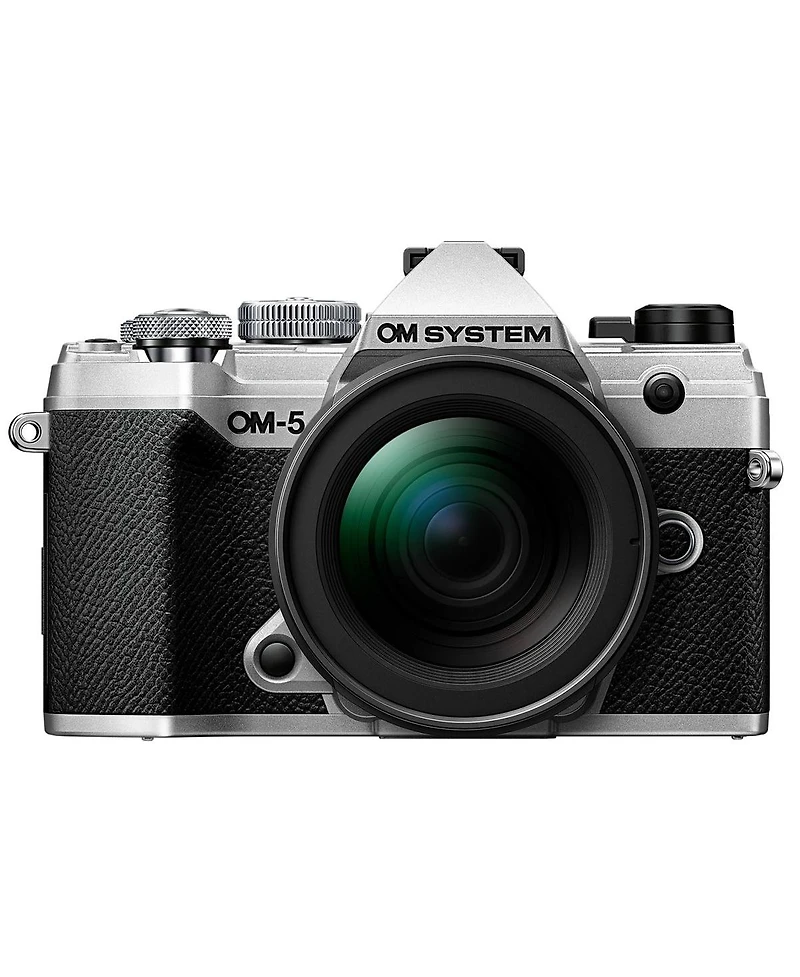 Om System Om-5 Mirrorless Camera with M.Zuiko Digital Ed 12-45mm f/4.0 Pro Lens, Silver