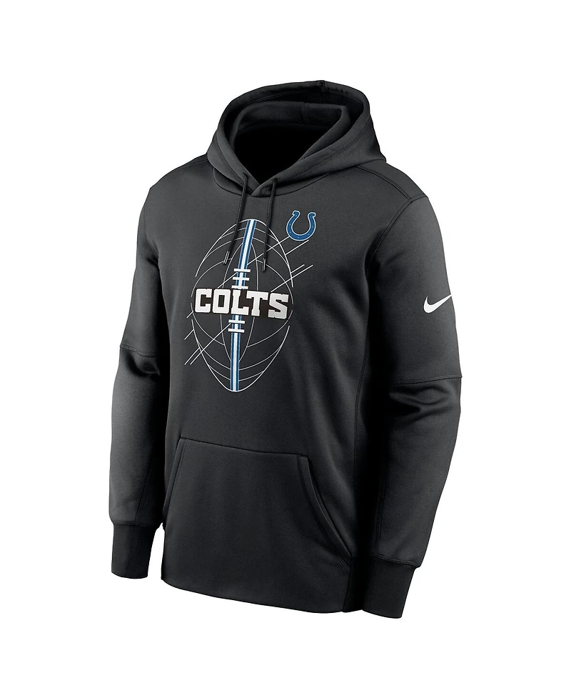 Nike Men's Black Indianapolis Colts Performance Fleece Pullover Hoodie