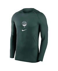 Nike Men's Green Colorado Rockies City Connect Base Layer Raglan Long Sleeve Performance T-Shirt
