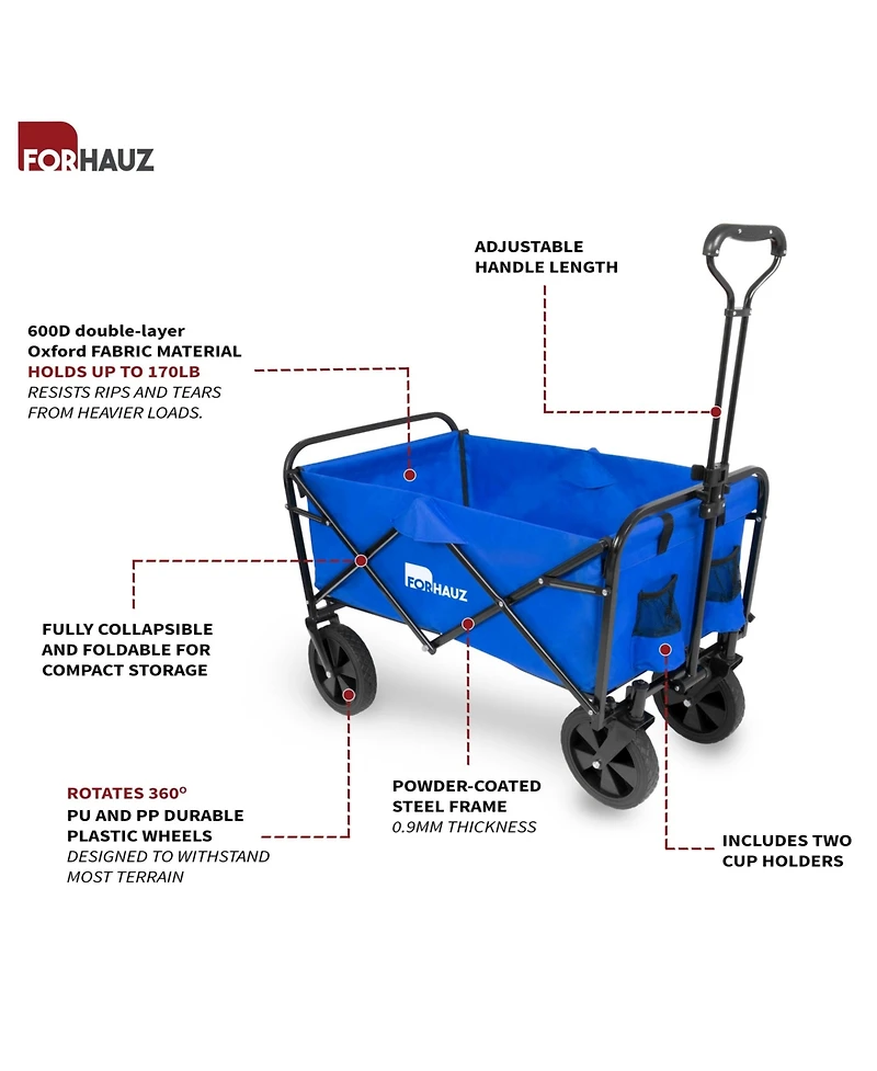ProSource Folding Wagon Cart
