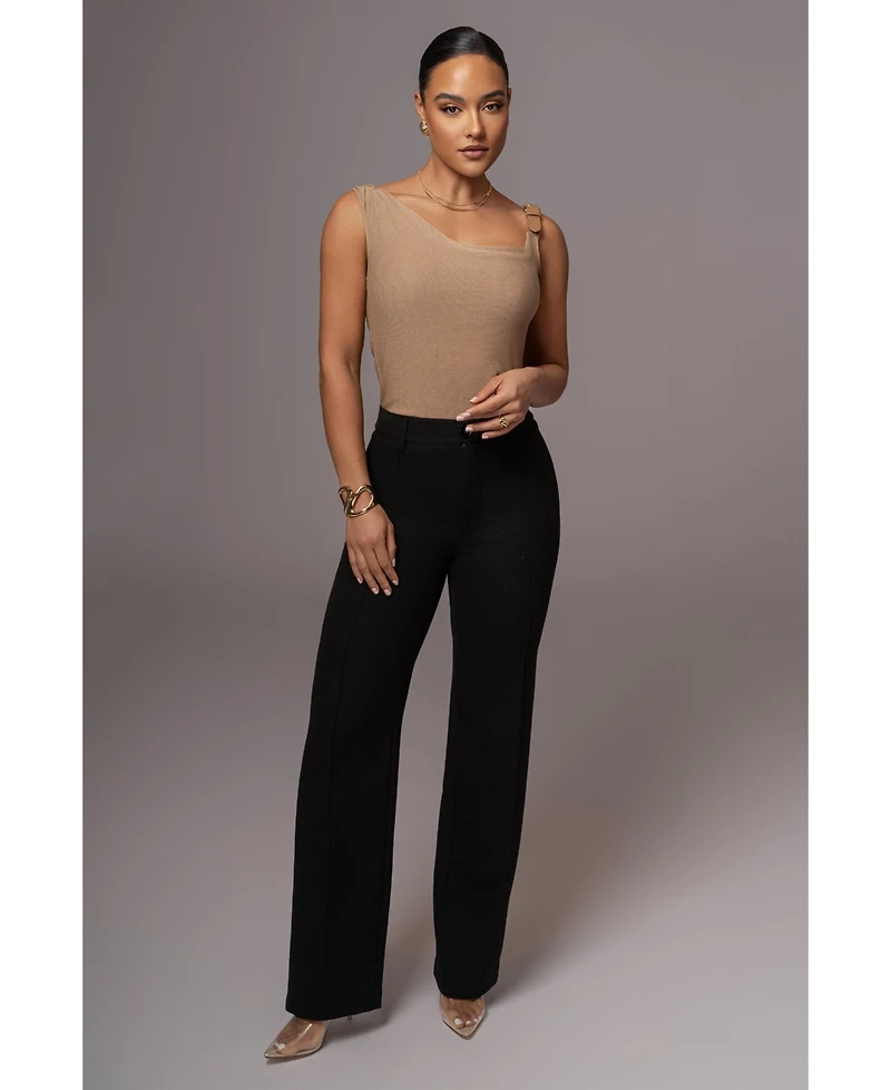 Jluxlabel Women's Shanti Faux Buckle Top