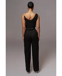 Jluxlabel Women's Shanti Faux Buckle Top