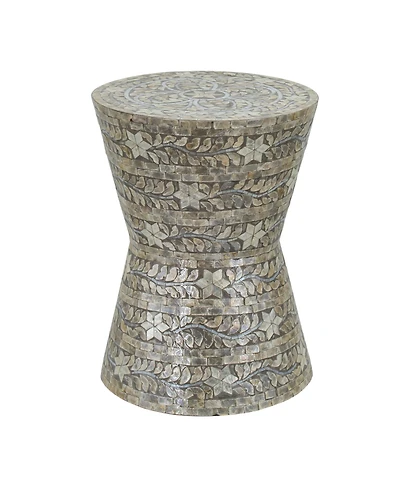 Luxury Accent Table Stool Elegant Star Foliage Pattern Design