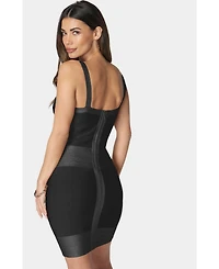 Bebe Women's Color Block Bandage Dress