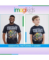 Monster Jam Toddler Boys Vintage Wash Matching Family T-Shirt to Adult Grave Digger