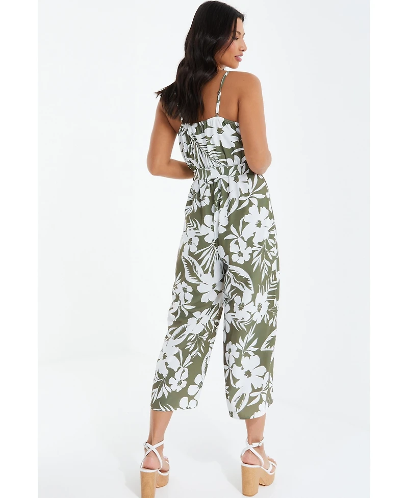 Quiz Women's Tropical Culotte Jumpsuit