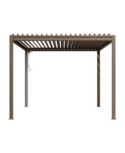 Mondawe 10x10FT Louvered Pergola Outdoor Aluminum