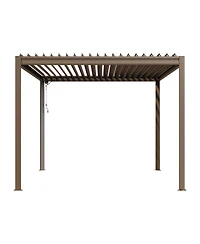 Mondawe 10x10FT Louvered Pergola Outdoor Aluminum