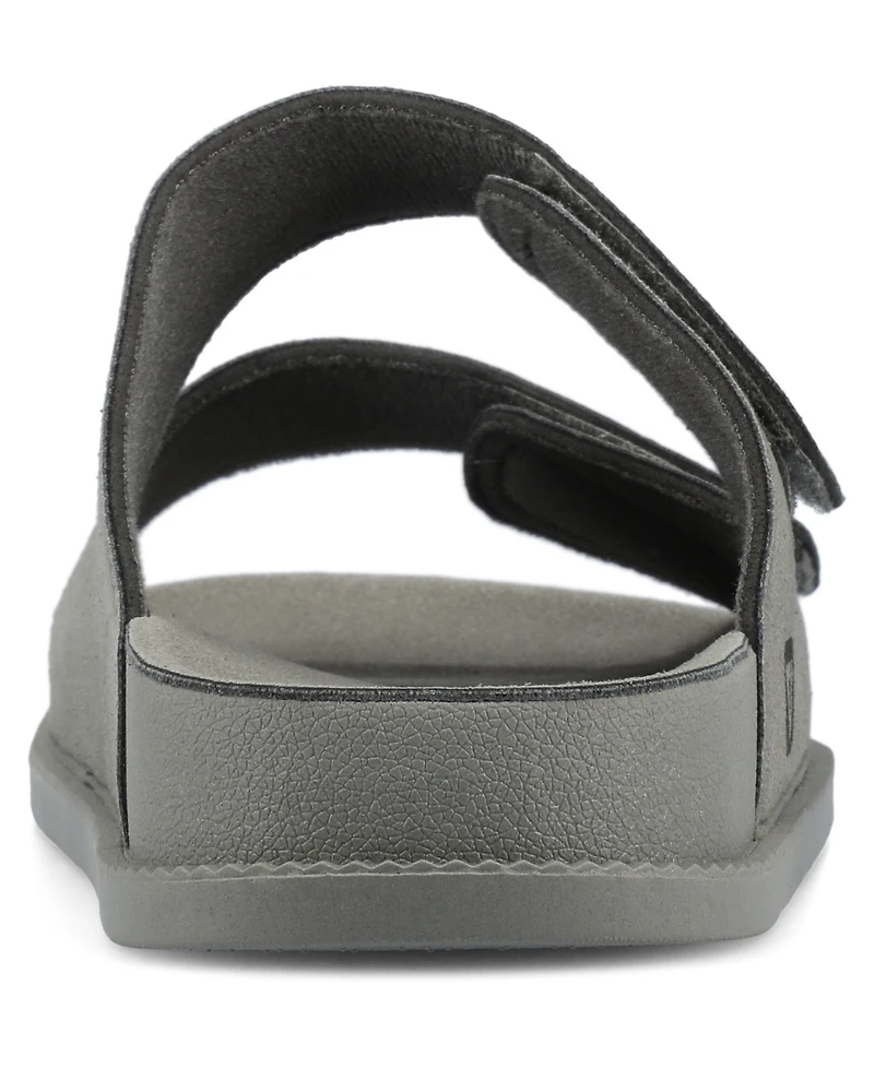 Vance Co. Men's Orlando Comfort Adjustable Strap Slide On Sandals