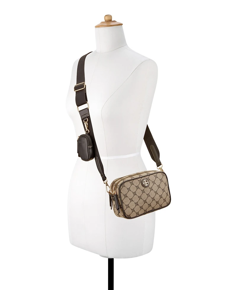 Nine West Avaya Double Zip Camera Crossbody Bag