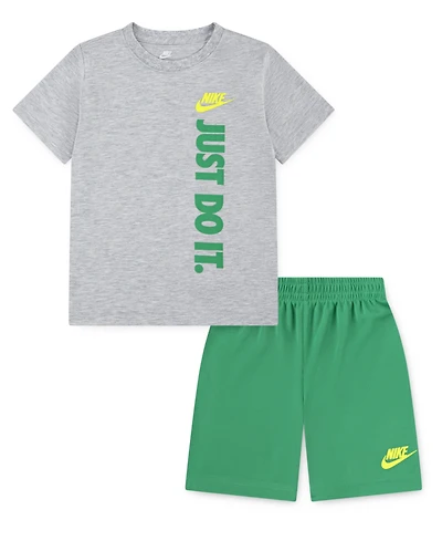 Nike Little Boys Just Do It T-shirt and Shorts, 2 Piece Set