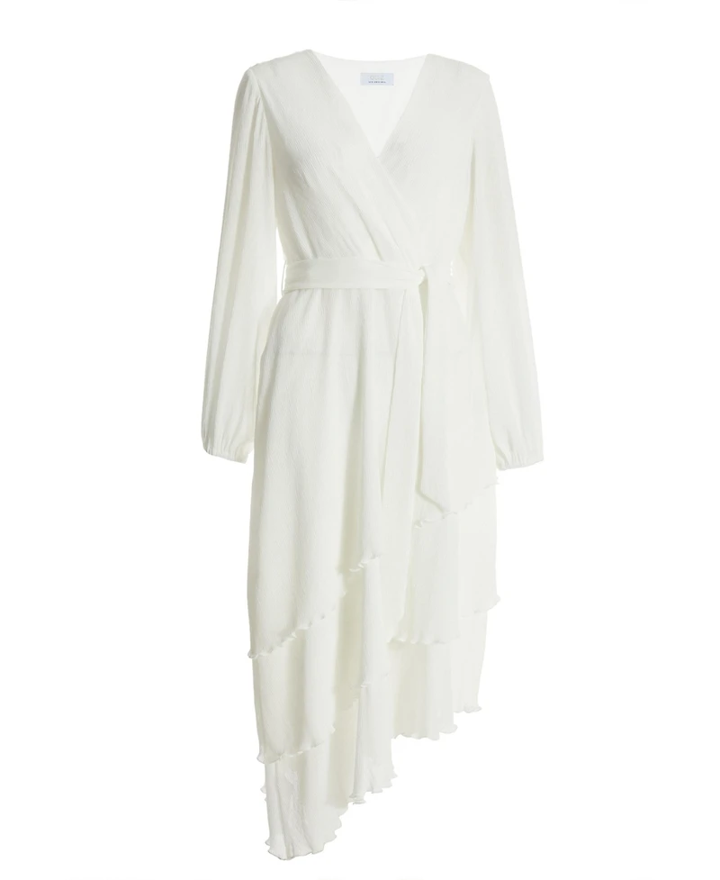 Quiz Women's Crinkle Chiffon Asymmetric Wrap Dress