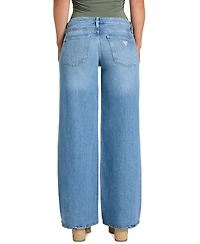 Guess Women's Mid Rise Wide-Leg Palazzo Jeans