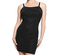 Guess Women's Khloe Rhinestone Sleeveless Sweater Dress