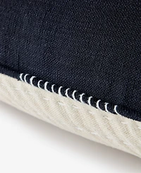 Oake Pick Stitch Decorative Pillow, 22" x 22", Exclusively at Macy's