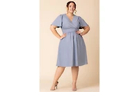 Kiyonna Plus Crystal Cove Cocktail Dress with Pockets