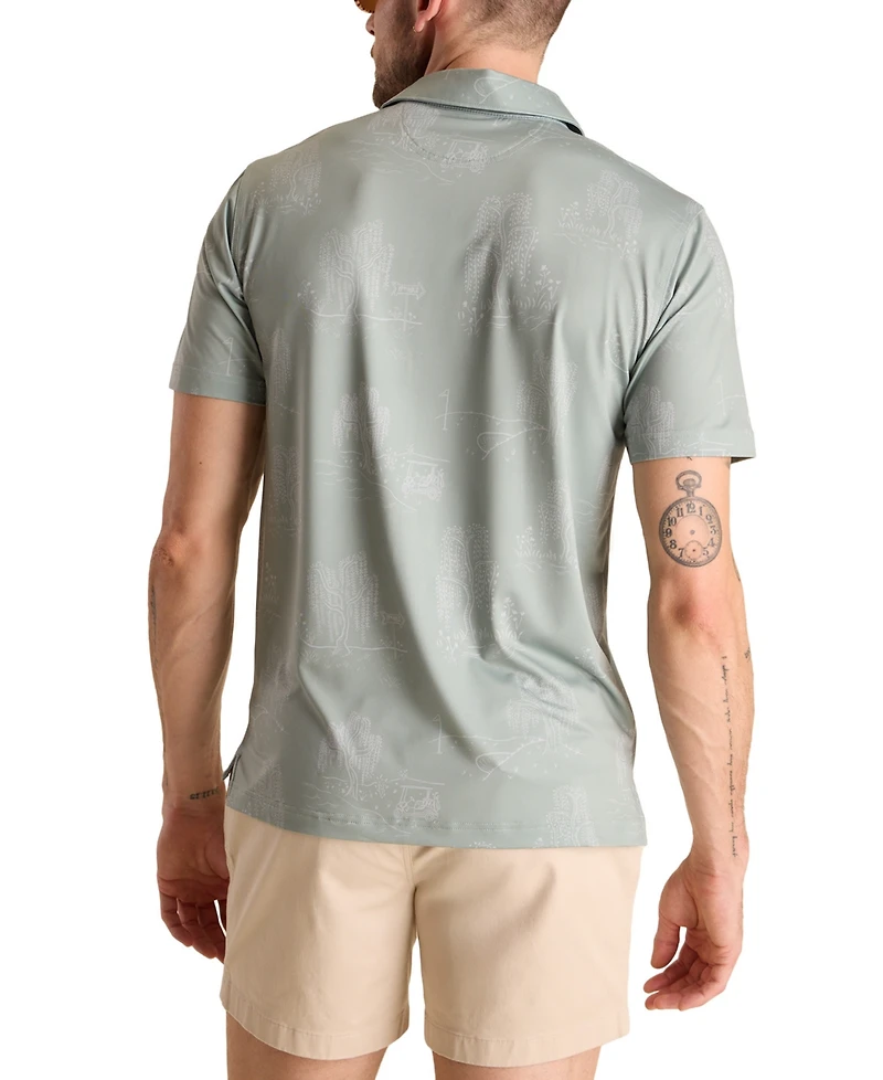 Chubbies Men's The Golf Course Willow Performance Polo Shirt