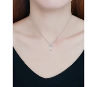 Giani Bernini Round Cubic Zirconia Chunky Cross Pendant Necklace, 16" + 2" extender