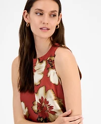 Anne Klein Women's Printed Sleeveless Midi Dress