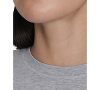 Calvin Klein Women's Ruched Crewneck Logo Tank Top