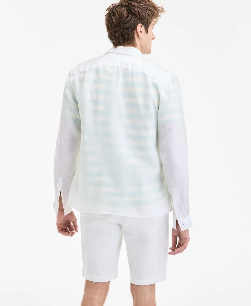 Lacoste Men's Regular-Fit Linen Shirt