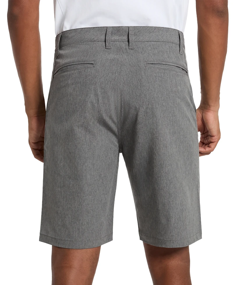 Kenneth Cole Men's Heathered Tech Performance 9" Shorts