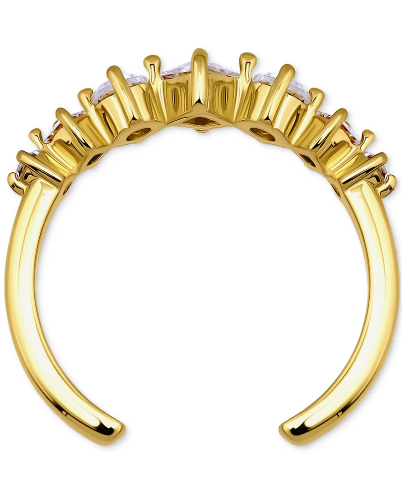 Giani Bernini Mixed-Cut Cubic Zirconia Adjustable Toe Ring 18k Gold-Plated Sterling Silver (also Silver), Exclusively at Macy's
