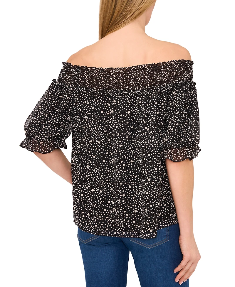 CeCe Women's Short-Sleeve Off-The Shoulder Blouse