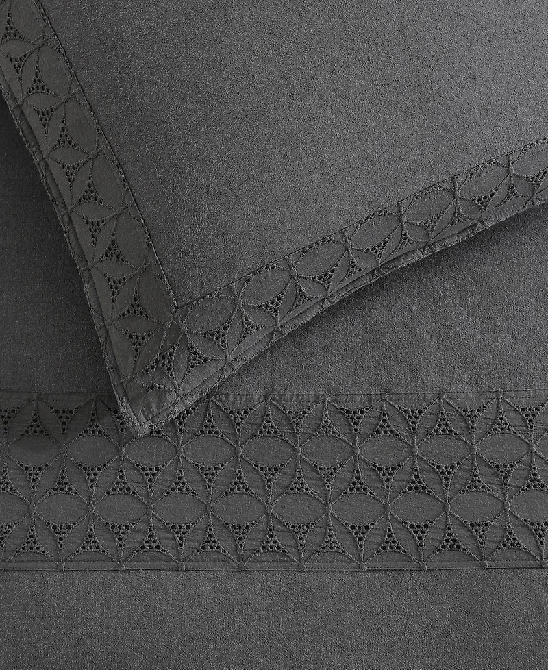 Dkny Pure Hotel Eyelet 3-Pc. Comforter Set, Full/Queen