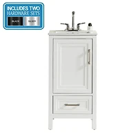 Casainc Fully Assembled 18" Freestanding Single Bathroom Vanity with Top