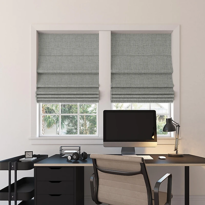 Somerton Textured 100% Blackout Cordless Roman Shade