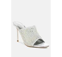 Farasha Ab Rhinestone Slip-On Stiletto Heels