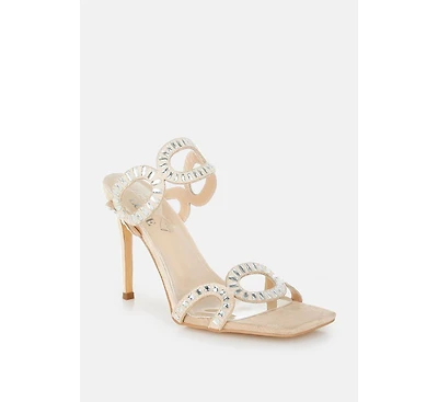 Romashka Cut Out Detail Stiletto Heel Sandals