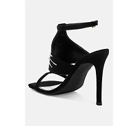 Warda Jeweled Shiny Stiletto Heels
