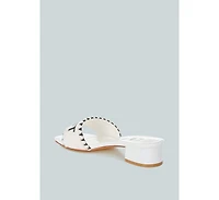 Poshta Saint Tropez Beaded Slip-On Heels