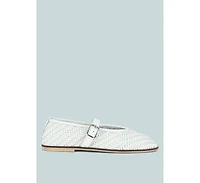 Nazuka Handcrafted Real Suede Leather Flats