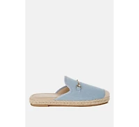 Midori Denim Slip-On Mules