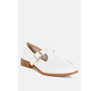 Swenson Patent Pleather Mary Jane Loafers Women