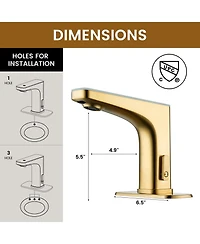 Mondawe Touchless Bathroom Faucet
