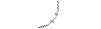 Embellished Stainless Steel Chain Necklace with Star Detail