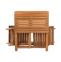Walten Flower Shelf Outdoor Bistro Set